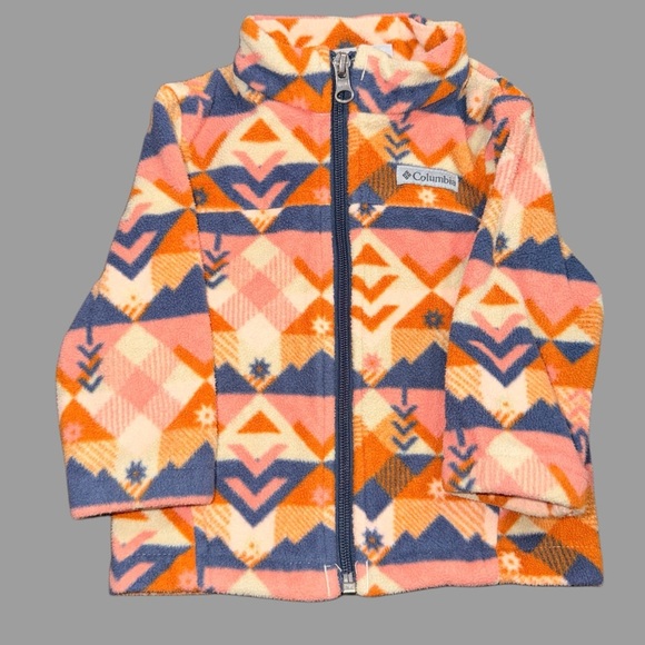 Columbia Other - Columbia Baby Fleece Jacket 6-12 Months | Geometric Print | Like New | Bundle